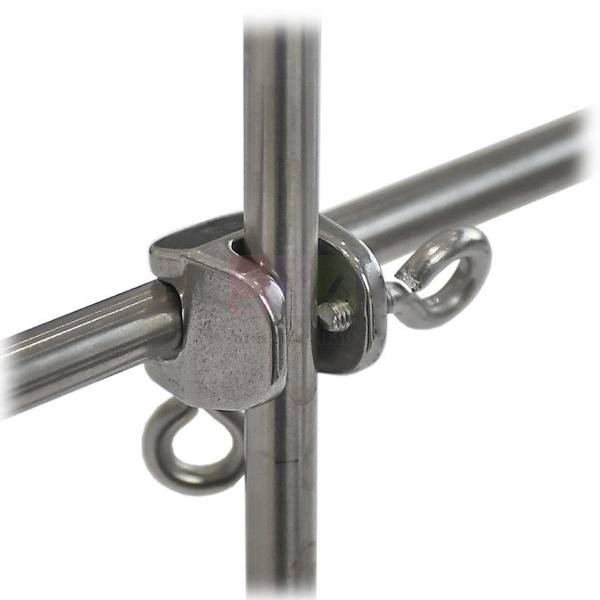 Bosshead For Frames, Malleable Cast Iron, Chromium Plated